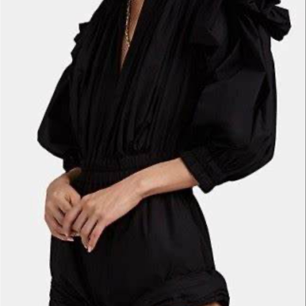 Philosophy di Lorenzo Serafini Black Ruffled Jumpsuit